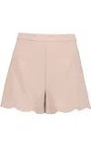 Bishop + Young Scallop Edge Short In Divine In Beige
