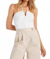 Bishop + Young Seaside Halter Top In White In White