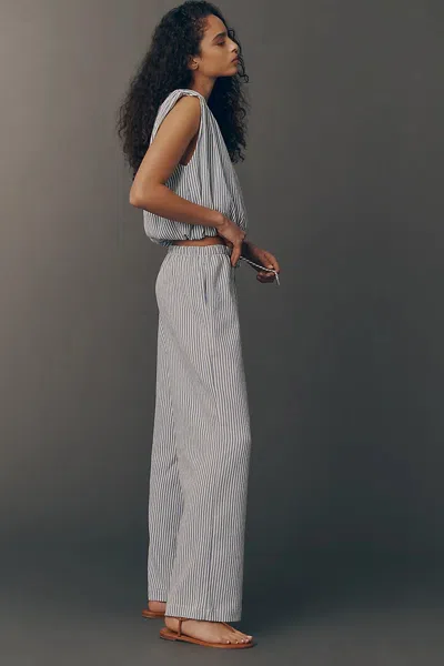 Bishop + Young Seersucker Stripe Pants In Transparent