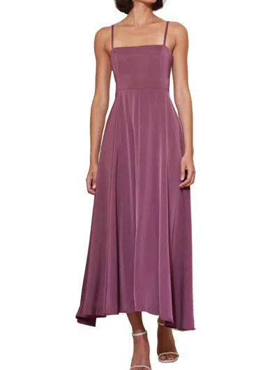 Bishop + Young Selma Midi Dress In Dusty Rose In Multi