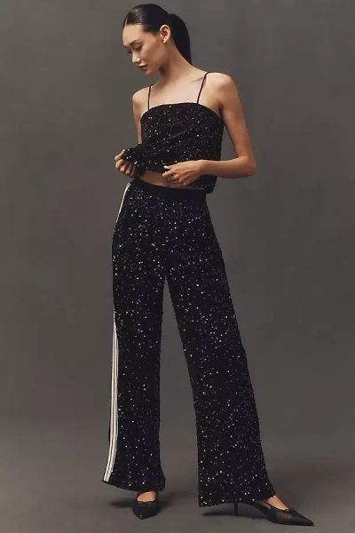 Bishop + Young Sequin Track Pants In Black