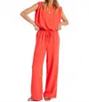 Bishop + Young Serafina Drawstring Pant In Lipstick In Red