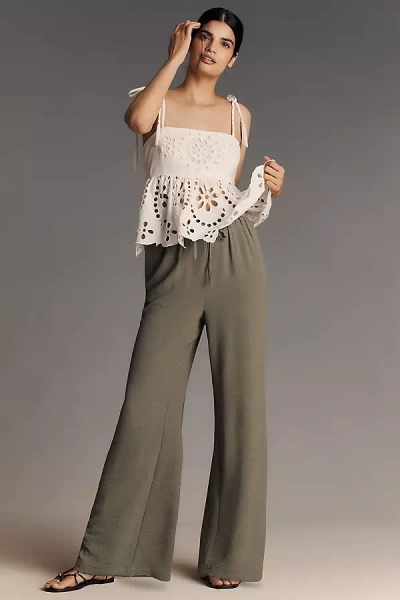 Bishop + Young Serafina Drawstring Pants In Green