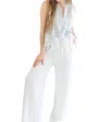 Bishop + Young Serafina Wide Leg Pant In White In White