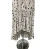 Bishop + Young Serene Summer Dress In Cream With Black Print In Multi