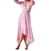 Bishop + Young Serita Smock Dress In Palmilla Pink Print. In Multi