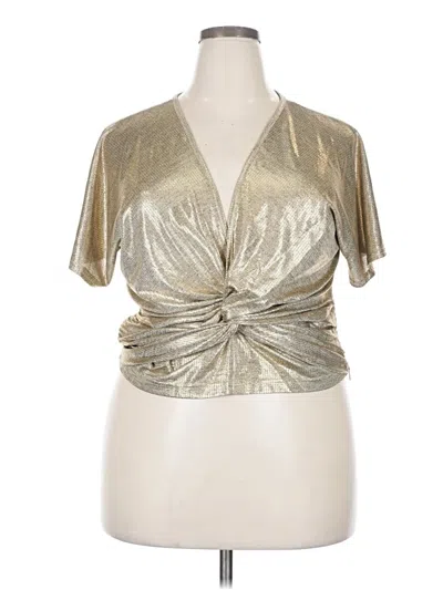 Pre-owned Bishop + Young Short Sleeve T-shirt In Gold