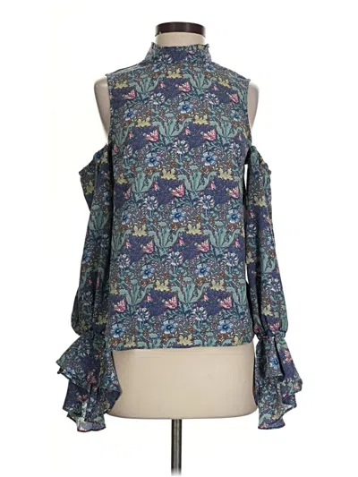 Pre-owned Bishop + Young Sleeveless Blouse In Blue