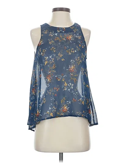 Pre-owned Bishop + Young Sleeveless Blouse In Blue