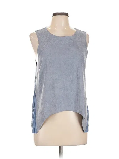 Pre-owned Bishop + Young Sleeveless Blouse In Gray