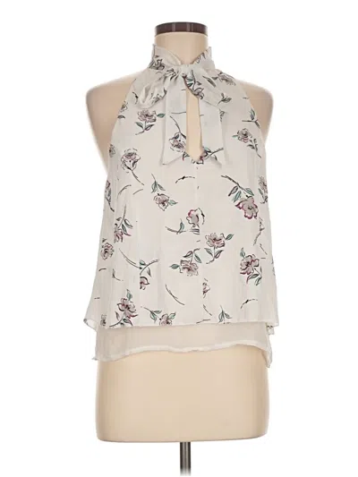 Pre-owned Bishop + Young Sleeveless Blouse In Ivory