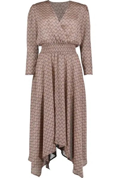 Bishop + Young Smock Dress In Rhapsody Print In Multi