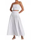 Bishop + Young Sorrento Maxi Skirt In Pinstripe In Animal Print