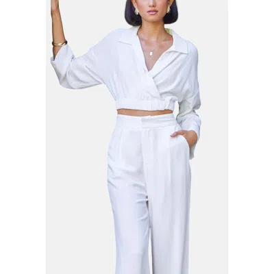 Bishop + Young Sorrento Twist Front Top In White