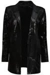 BISHOP + YOUNG STEAL THE NIGHT SEQUIN BLAZER IN BLACK