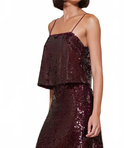 Bishop + Young Sublime Camisoles Top In Scarlett In Burgundy