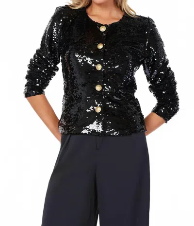 BISHOP + YOUNG SUBLIME SEQUIN JACKET IN BLACK