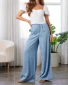 Bishop + Young Summer Royale Marbella Wide Leg Pant In Blue