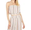 BISHOP + YOUNG SUPER CHILL TUBE TOP IN DUNE STRIPE