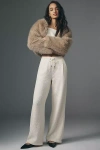 Bishop + Young Tweed Pull-on Pants In White
