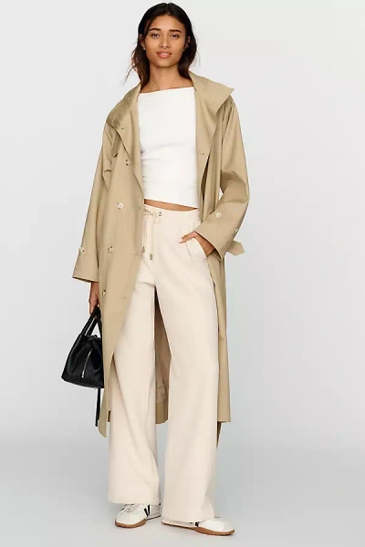Bishop + Young Two Tone Track Pants In Ivory