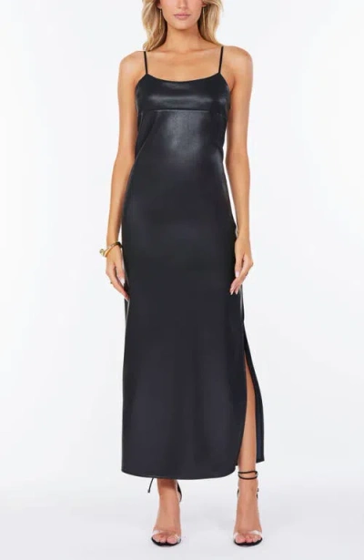 Bishop + Young Tyler Faux Leather Dress In Black