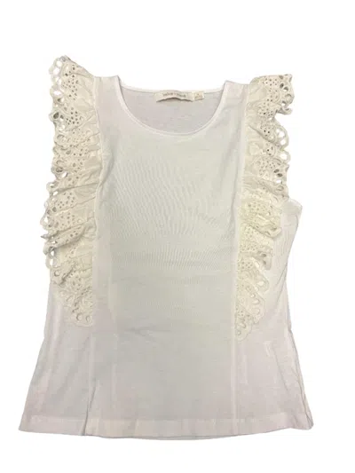 Bishop + Young Women's Bruna Eyelet Tee In White