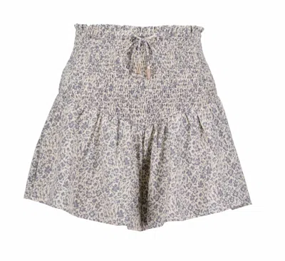 Bishop + Young Women's Elsa Smock Short In Sea Floral In Neutral