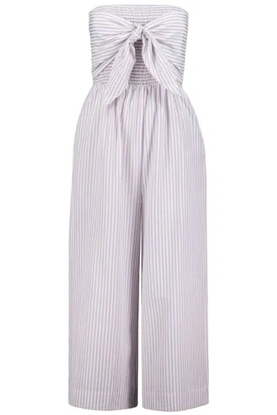 Bishop + Young Women's Elva Tie Jumpsuit In Lavender In Multi