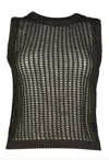 Bishop + Young Women's Huttan Knit Tank Top In Olive In Green