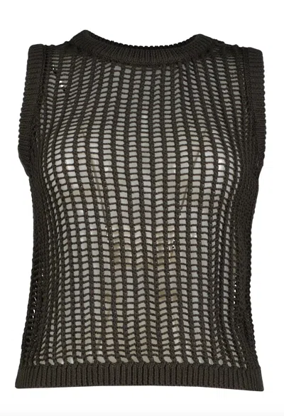 BISHOP + YOUNG WOMEN'S HUTTAN TANK TOP IN OLIVE