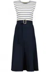 Bishop + Young Kristopher Twofer Dress In Blue