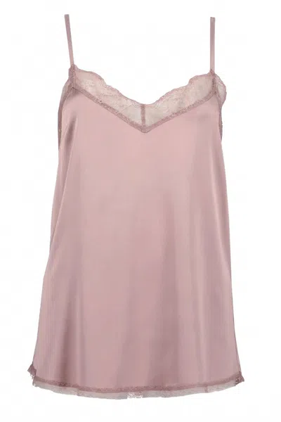 Bishop + Young Women's Lotus Cami Top In Violet In Pink