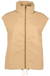 Bishop + Young Madison Quilted Vest In Latte In Multi