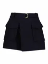 Bishop + Young Malone Skort In Black In Black