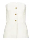 Bishop + Young Women's Payton Bustier Top In White In White