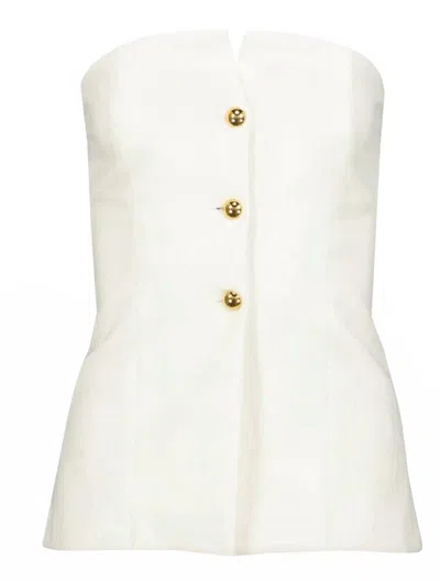 Bishop + Young Women's Payton Bustier Top In White
