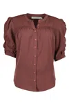 BISHOP + YOUNG WOMEN'S RACHEL BLOUSE IN ANISE