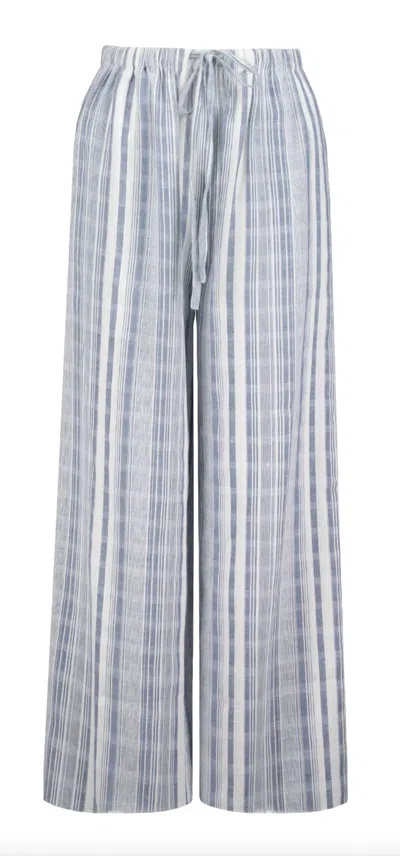 Bishop + Young Women's Santa Maria Pants In Blue White Stripe