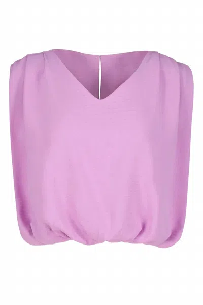Bishop + Young Women's Serafina Off Shoulder Top In Violet In Animal Print
