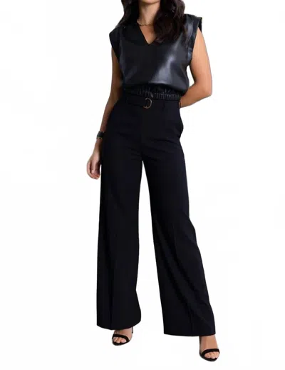 Bishop + Young Women's Simone Vegan Leather Top In Black
