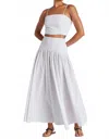 Bishop + Young Sorrento Corset Top In Pinstripe In White