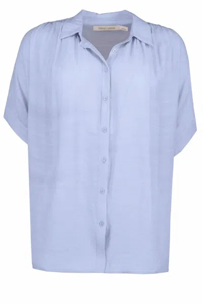 Bishop + Young Women's Taylor Blouse In Periwinkle In Blue