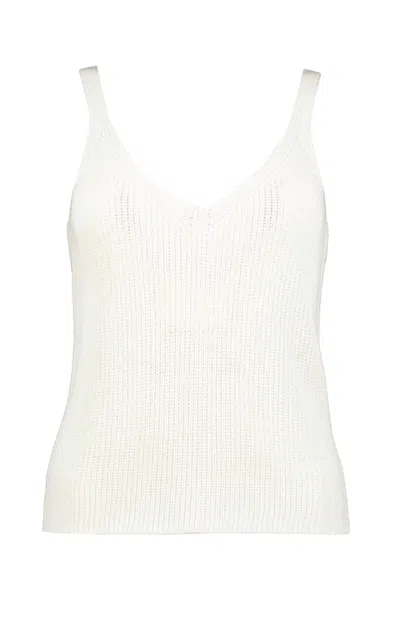Bishop + Young Women's Tulum Sweater Tank Top In White