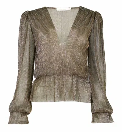 Bishop + Young Women's Ultra Fine Party Top In Gold