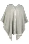 Bishop + Young Women's Whipstitch Shawl In Heather Grey In Gray