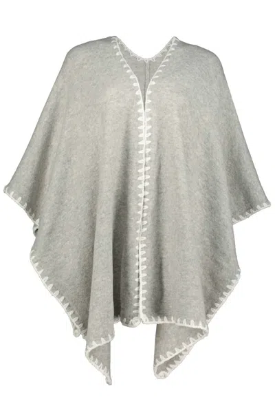 Bishop + Young Women's Whipstitch Shawl In Heather Grey In Gray