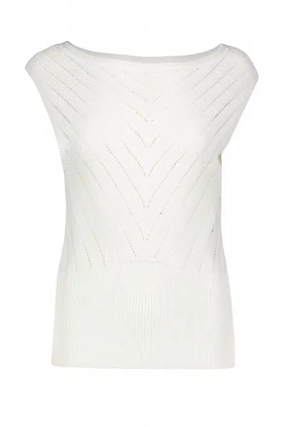 Bishop + Young Zen Sleeveless Sweater In Aloe In Gold