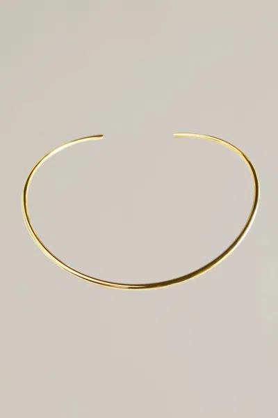 Bisjoux Minimal Choker Necklace In Gold
