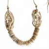 Bisjoux Women's Handmade Bold Beaded Bone Necklace In Cream In White